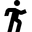 Running stick figure